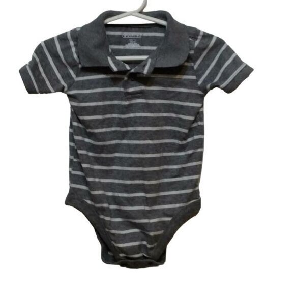GARANIMALS Gray Striped Onesie 18 Months - Picture 1 of 4
